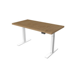 UVI Desk frame White and table top Natural Oak 139 x 68 x 3,8 cm