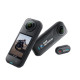Insta360 X5 BMW Motorrad Edition Camera Insta360 X5 BMW Motorrad Edition action camera with exclusive mini remote control and ultra battery, shown in black and blue branding