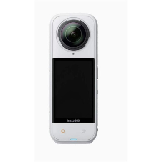 Insta360 X5 Satin White Limited Edition Insta360 X5 Satin White Limited Edition action camera, white finish, compact 360-degree body with dual lenses
