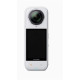 Insta360 X5 Satin White Limited Edition Insta360 X5 Satin White Limited Edition action camera, white finish, compact 360-degree body with dual lenses