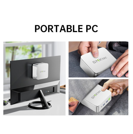 GMKtec G10 Mini PC Ryzen 5 3500U 16GB 512GB W11P GMKtec G10 Mini PC compact desktop with AMD Ryzen 5 3500U, 16GB DDR4 RAM and 512GB SSD, small form factor design