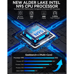 Mini PC GMKtec G3S Intel N95 8GB RAM + 256GB SSD WIN 11 Pro