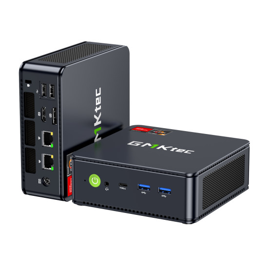GMKtec M5 Ultra Mini PC Ryzen 7 7730U 32GB 1TB W11P GMKtec M5 Ultra compact mini PC with AMD Ryzen 7 7730U, 32GB DDR4 RAM and 1TB SSD, small form factor desktop unit