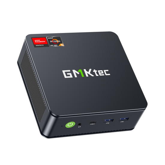 GMKtec M5 Ultra Mini PC Ryzen 7 7730U 32GB 1TB W11P GMKtec M5 Ultra compact mini PC with AMD Ryzen 7 7730U, 32GB DDR4 RAM and 1TB SSD, small form factor desktop unit
