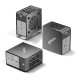 GMKtec EVO-X1 Ryzen AI 9 HX 370 32GB 1TB Win 11 Pro GMKtec EVO-X1 compact mini PC with AMD Ryzen AI 9 HX 370, black chassis, front and rear port view
