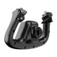 MOZA MFY Yoke AS012 PC flight simulator yoke with RGB backlighting, magnetic panels, and aluminium quick-release mechanism