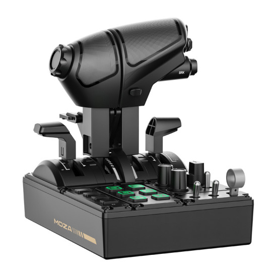 MOZA Racing MTQ AS014 modular throttle quadrant with interchangeable levers for flight simulator use