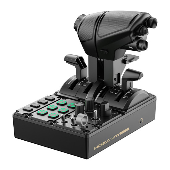 MOZA Racing MTQ AS014 modular throttle quadrant with interchangeable levers for flight simulator use