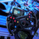 MOZA Racing CM2 RS072 sim racing display with 5-inch HD touchscreen, shift LEDs and flag indicators on white background