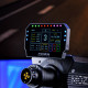 MOZA Racing CM2 RS072 sim racing display with 5-inch HD touchscreen, shift LEDs and flag indicators on white background