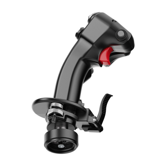 MOZA MH16 AS002 Flightstick aircraft control stick made from aluminium alloy with detachable expansion modules and multiple input buttons