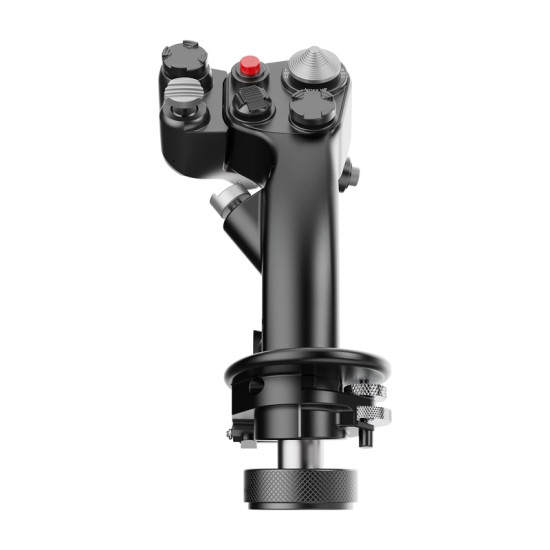 MOZA MH16 AS002 Flightstick aircraft control stick made from aluminium alloy with detachable expansion modules and multiple input buttons
