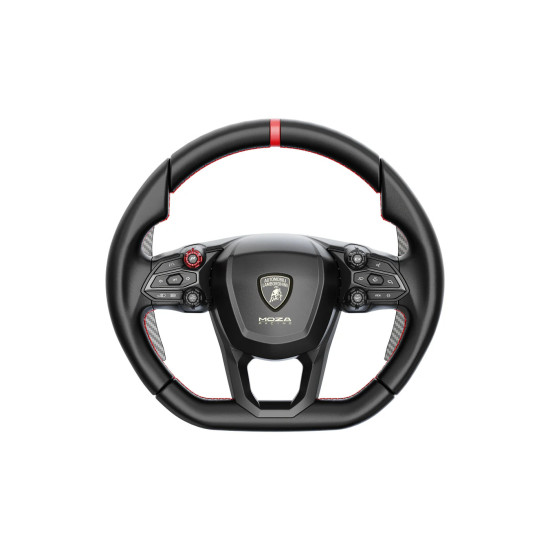 MOZA Racing RS096 Lamborghini Revuelto volan MOZA Racing RS096 Lamborghini Revuelto sim-racing volan iz tlačno litega aluminija z mikrovlaknastimi ročaji