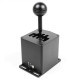 MOZA HGP RS039 Shifter in anodised aluminium finish, H-pattern sim racing gear lever with interchangeable knob