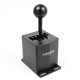 MOZA HGP RS039 Shifter in anodised aluminium finish, H-pattern sim racing gear lever with interchangeable knob