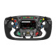 MOZA RS070 Lamborghini Essenza SCV12 sim-racing volan, črn z rumenim logotipom Lamborghini, pogled od spredaj