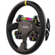 MOZA RS V2 RS25 PC Sim Racing Steering Wheel MOZA RS V2 RS25 round sim racing steering wheel with Nappa leather grip, carbon fibre magnetic paddle shifters, and RGB rev indicator, open view