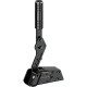 MOZA HBP RS31 sim racing handbrake in anodised aluminium with adjustable handle, shown mounted vertically