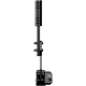 MOZA HBP RS31 sim racing handbrake in anodised aluminium with adjustable handle, shown mounted vertically