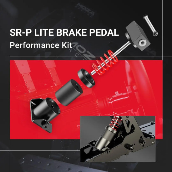 MOZA SR-P Lite RS22 nadogradnja kočione pedalke MOZA SR-P Lite RS22 komplet za nadogradnju kočionog pedala s opružnim i prigušnim blokom za sim racing