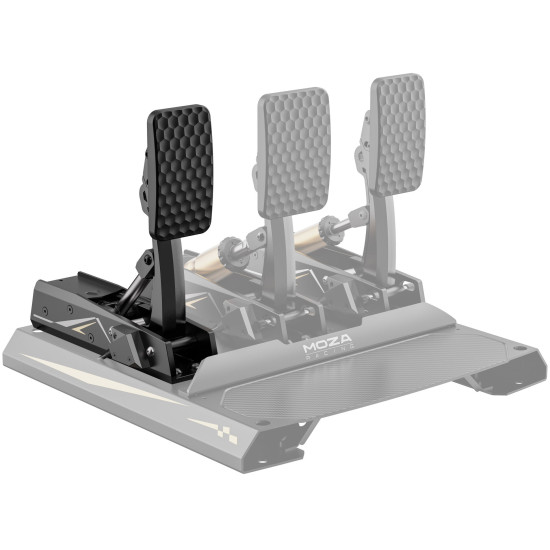 MOZA CRP2 RS067 clutch pedal in aluminium and steel construction, designed for sim racing setups