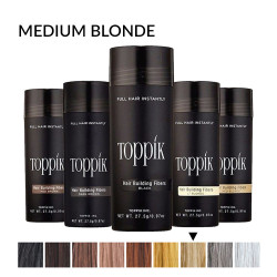 Toppik Hair Fiber, Medium Blonde (large 27.5 g, up to 50 applications)
